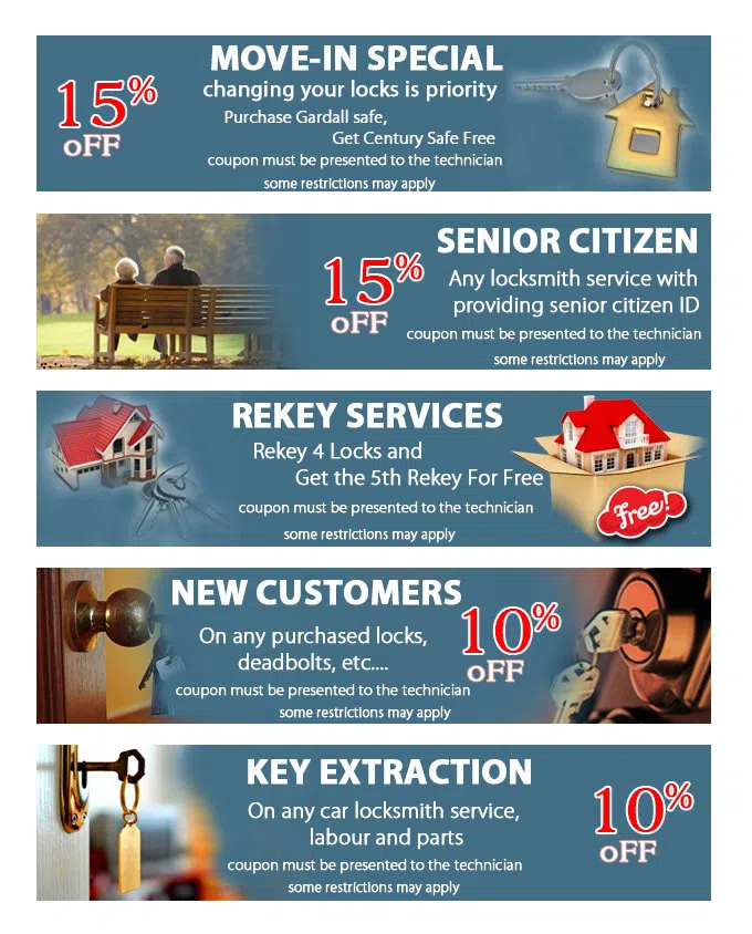 Vancouver Lock & Key Vancouver, WA 360-667-3326 - coupon21-set-five